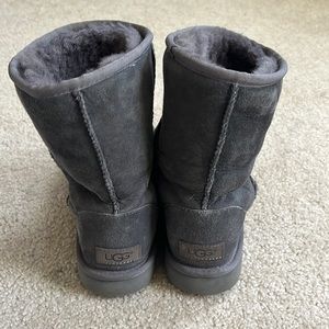 UGG Grey Classic Short Boots, Size 7